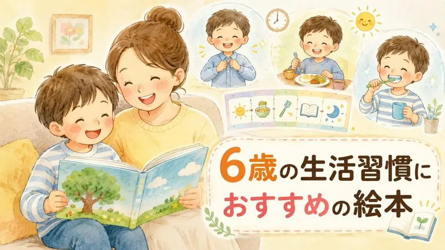6歳・生活習慣 おすすめ10選におすすめの絵本